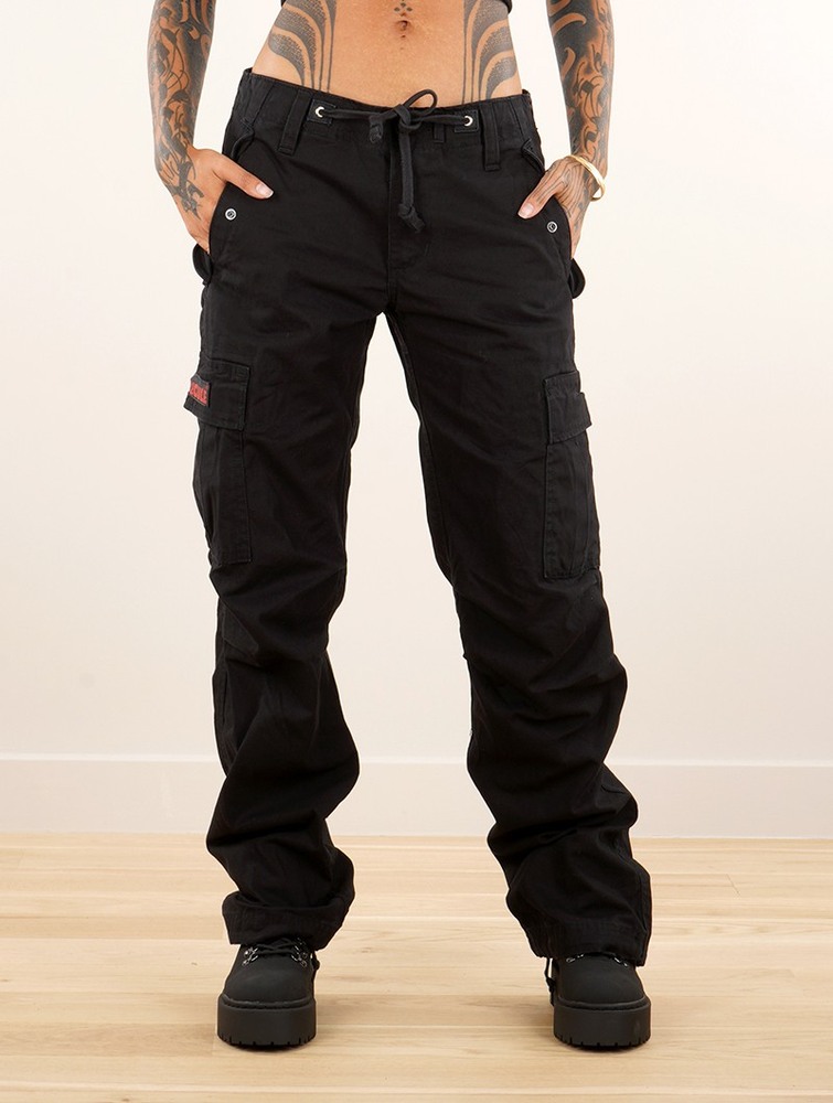 Black Women Toonzshop Molecule Gender Neutral Baggy Cargo Pants Pants | BMGKXQN-43