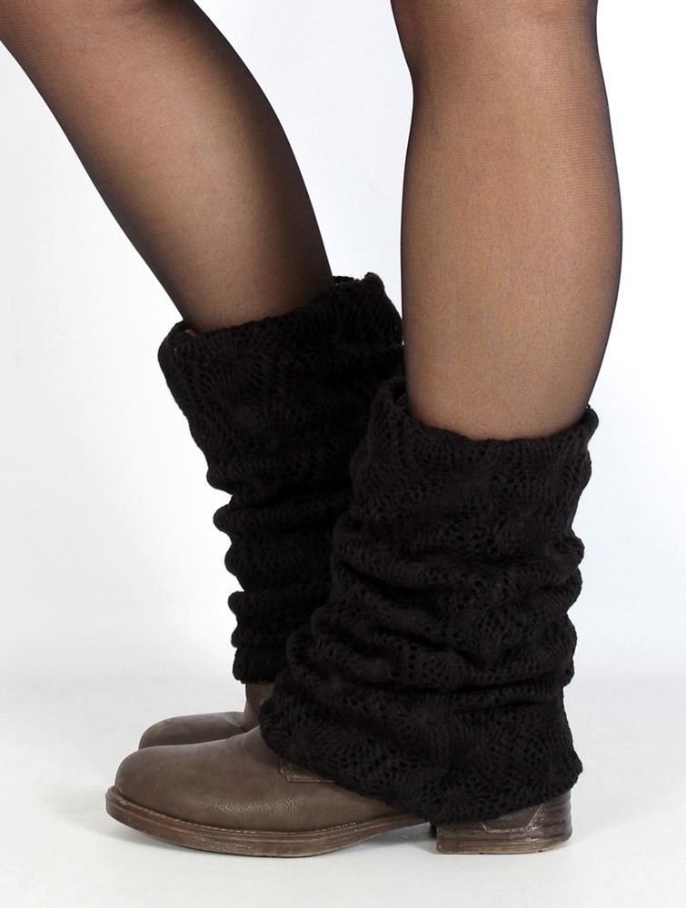 Black Women Toonzshop Naïlae Crochet Legwarmers Legwarmer | HLDGBMA-63