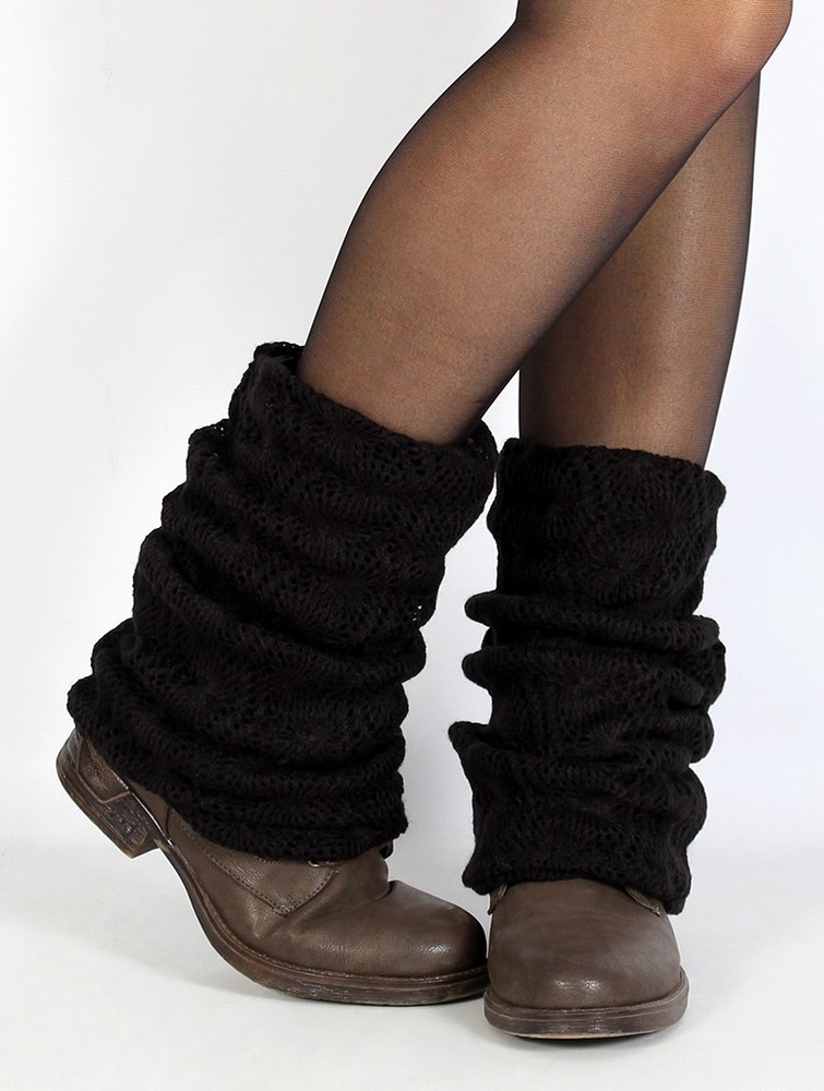 Black Women Toonzshop Naïlae Crochet Legwarmers Legwarmer | HLDGBMA-63