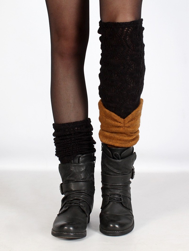 Black Women Toonzshop Naïlo Crochet Legwarmer Legwarmer | NMCWUFT-64