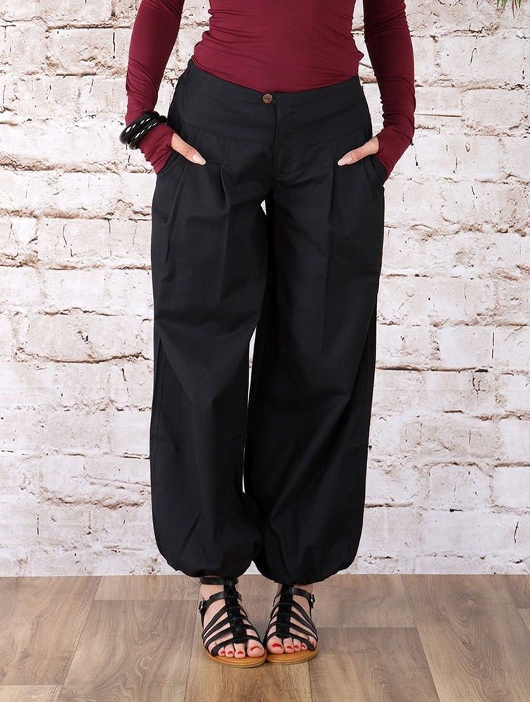 Black Women Toonzshop Nidana Balloon Harem Pant Pants | KFUGQIJ-68