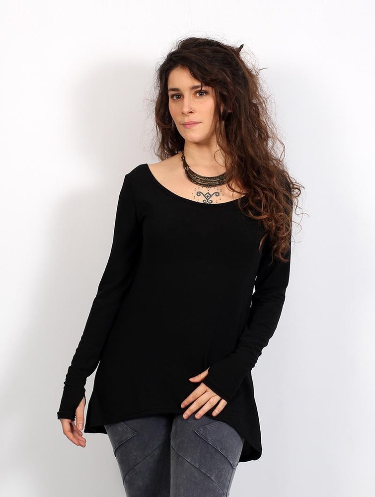 Black Women Toonzshop Noäa Long Sleeve Tunic Tunic | RDVSTXM-67