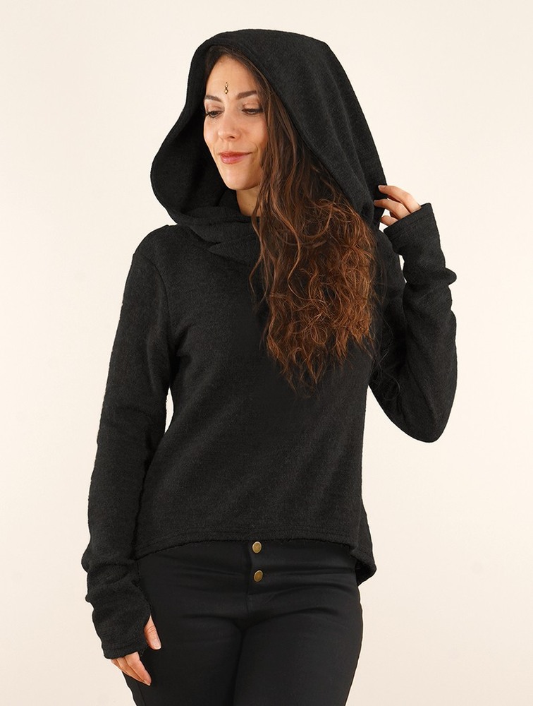 Black Women Toonzshop Oxymöre Mini Hoodie Hoodie | ELNKCUZ-79