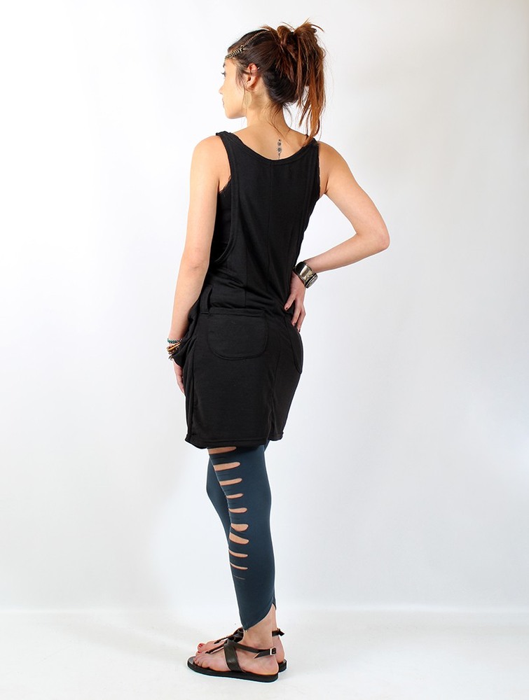 Black Women Toonzshop Palani Sleeveless Tunic Tops | OVUWIGN-94