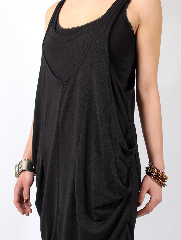 Black Women Toonzshop Palani Sleeveless Tunic Tops | OVUWIGN-94