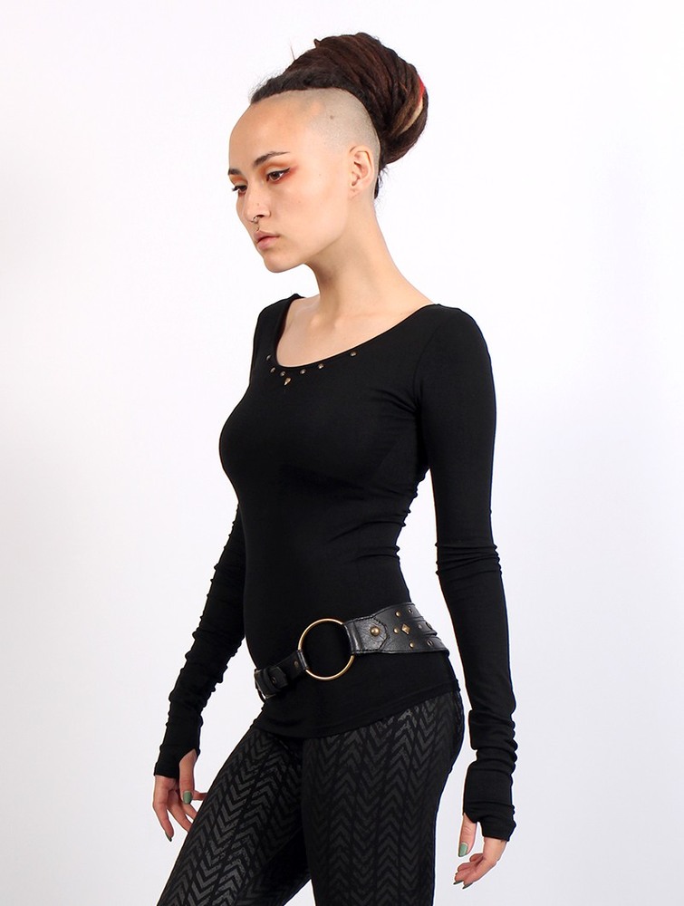 Black Women Toonzshop Tchaïka Long Sleeve Top Tops | DPHBGYS-67