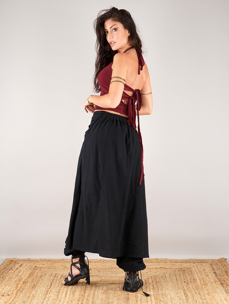 Black Women Toonzshop Wanda Harem Skirt Pants Skirt | YKJNIMO-61