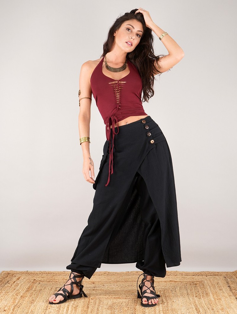 Black Women Toonzshop Wanda Harem Skirt Pants Skirt | YKJNIMO-61