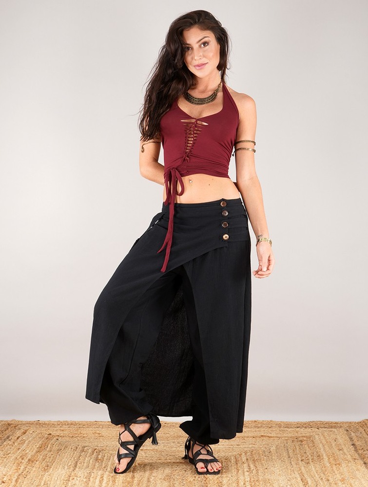 Black Women Toonzshop Wanda Harem Skirt Pants Skirt | YKJNIMO-61