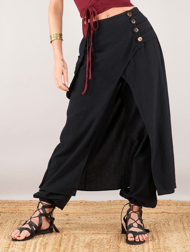 Black Women Toonzshop Wanda Harem Skirt Pants Skirt | YKJNIMO-61