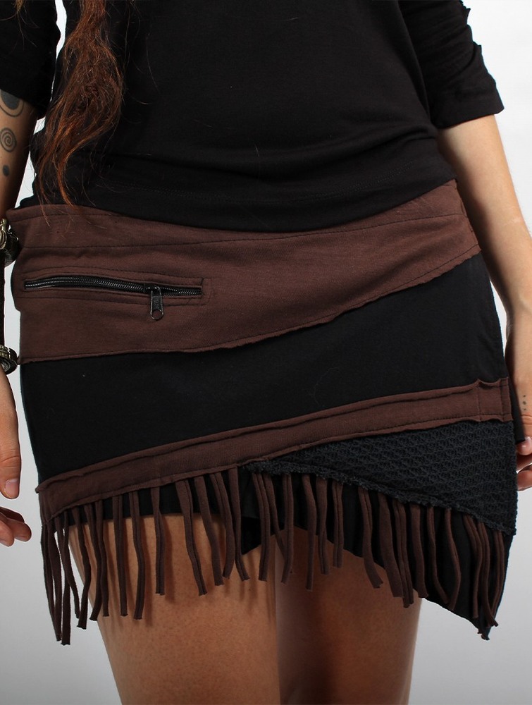 Black brown Women Toonzshop Skirt 