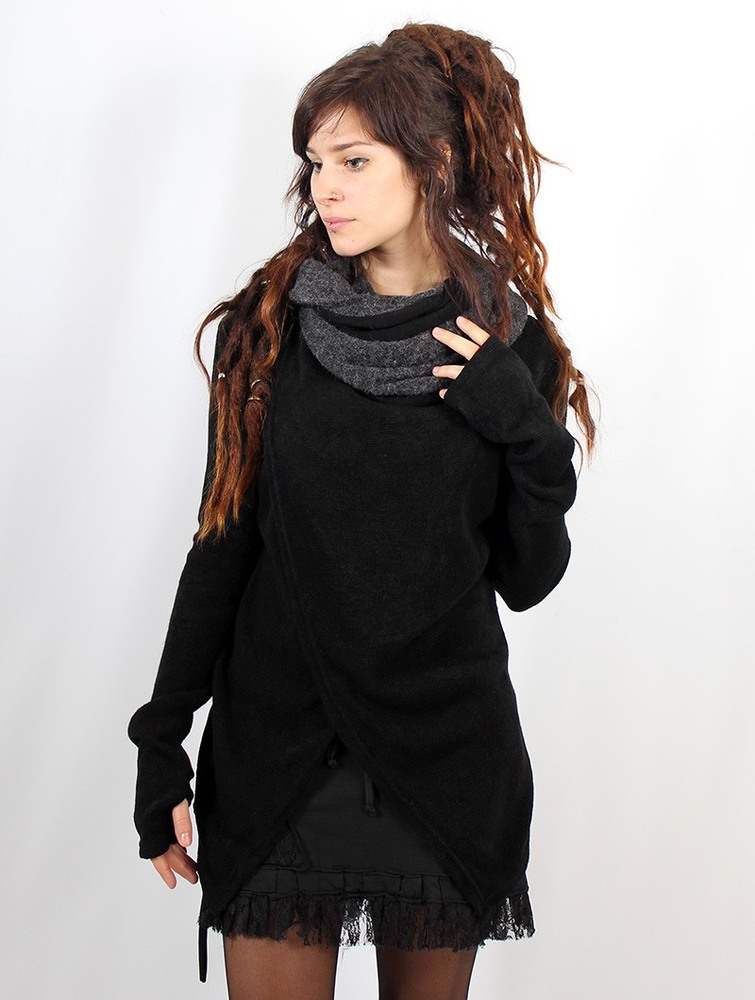 Black grey Women Toonzshop Adrika Cardigan Cardigan | MSRANHG-62