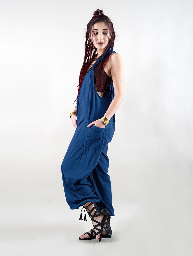 Blue Women Toonzshop Sampatti Harem Pant Overalls Pants | SJCABFD-92