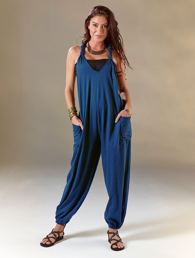 Blue Women Toonzshop Sampatti Harem Pant Overalls Pants | SJCABFD-92