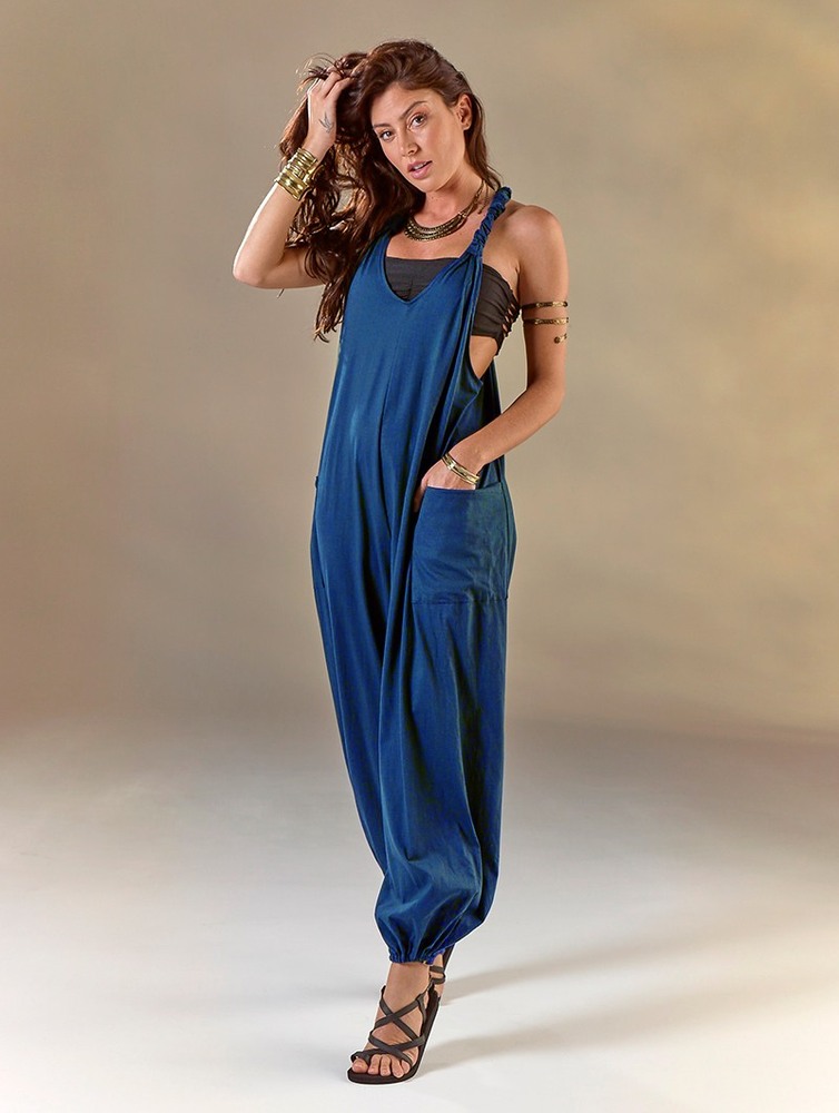 Blue Women Toonzshop Sampatti Harem Pant Overalls Pants | SJCABFD-92