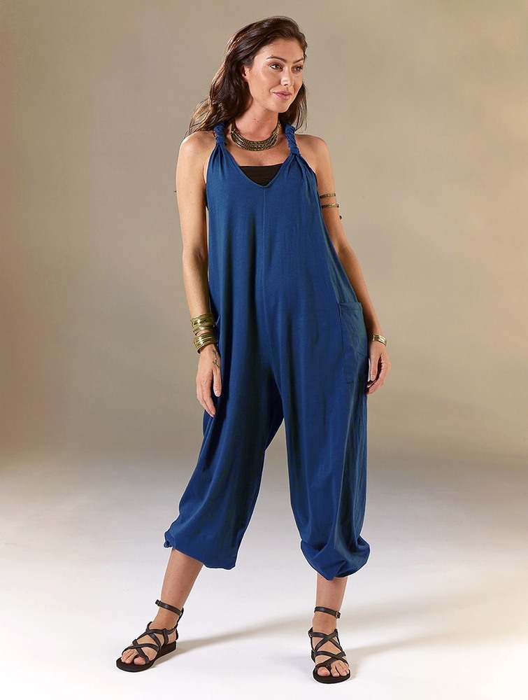 Blue Women Toonzshop Sampatti Harem Pant Overalls Pants | SJCABFD-92