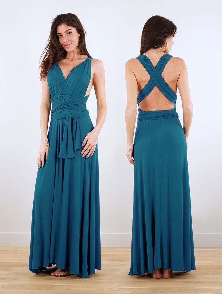 Blue Women Toonzshop Wakiza Long Infinity Dress Dress | FZRTQWG-20