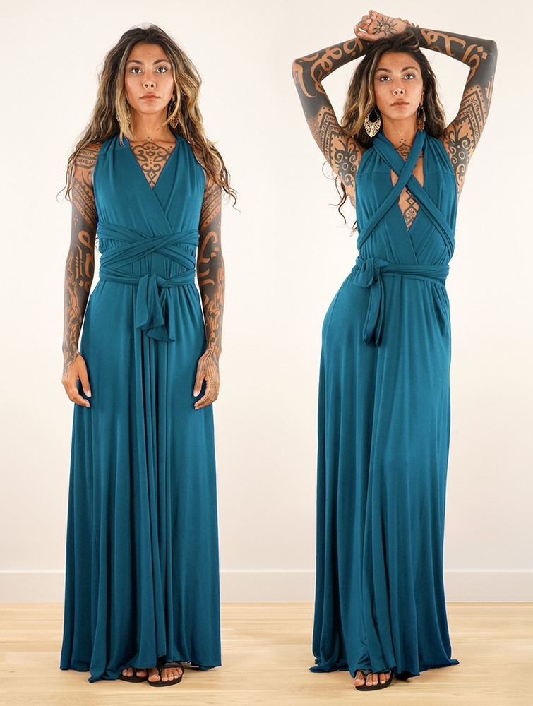 Blue Women Toonzshop Wakiza Long Infinity Dress Dress | FZRTQWG-20