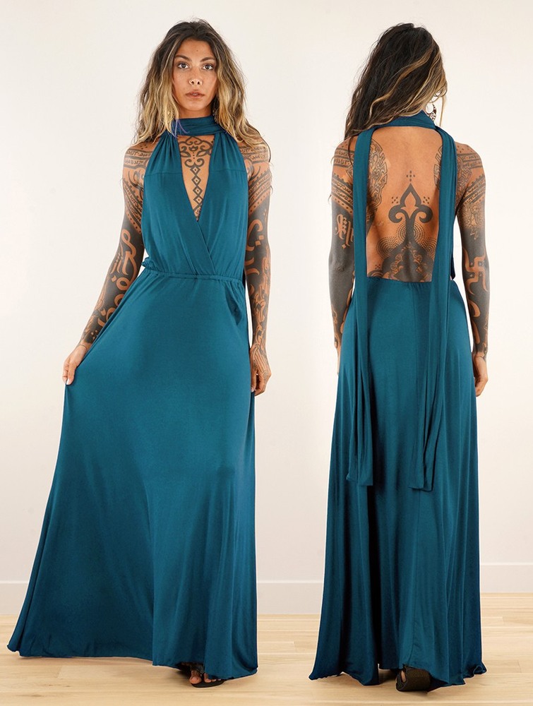 Blue Women Toonzshop Wakiza Long Infinity Dress Dress | FZRTQWG-20