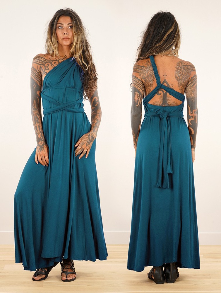 Blue Women Toonzshop Wakiza Long Infinity Dress Dress | FZRTQWG-20