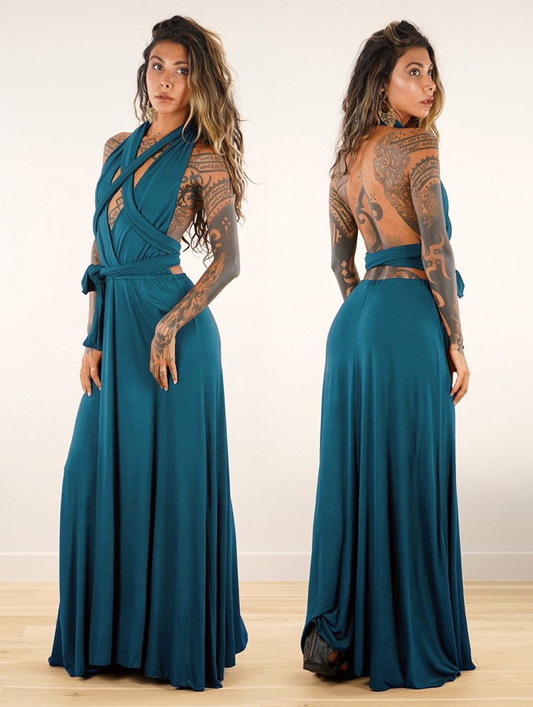 Blue Women Toonzshop Wakiza Long Infinity Dress Dress | FZRTQWG-20