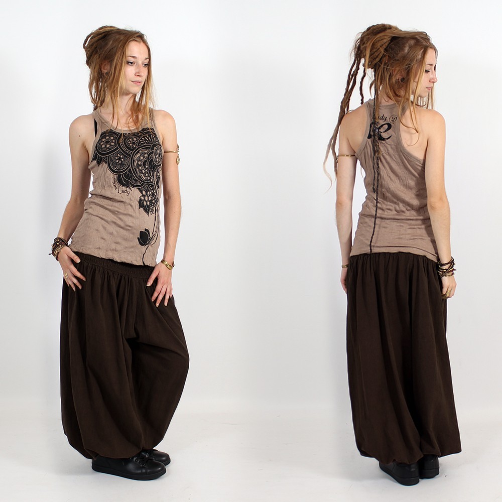 Dark brown Women Toonzshop Layto Gender Neutral Harem Pants Pants | KGCYXDA-13