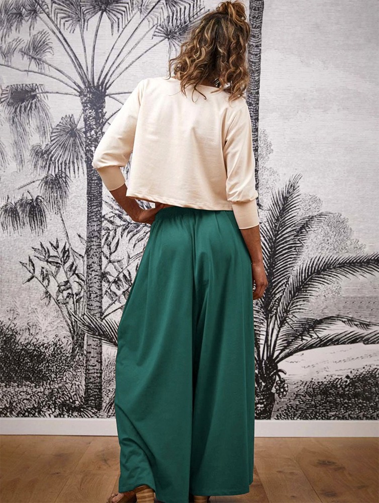 Emerald Women Toonzshop Booh Flared Loose Pants Pants | WBIJNQX-19