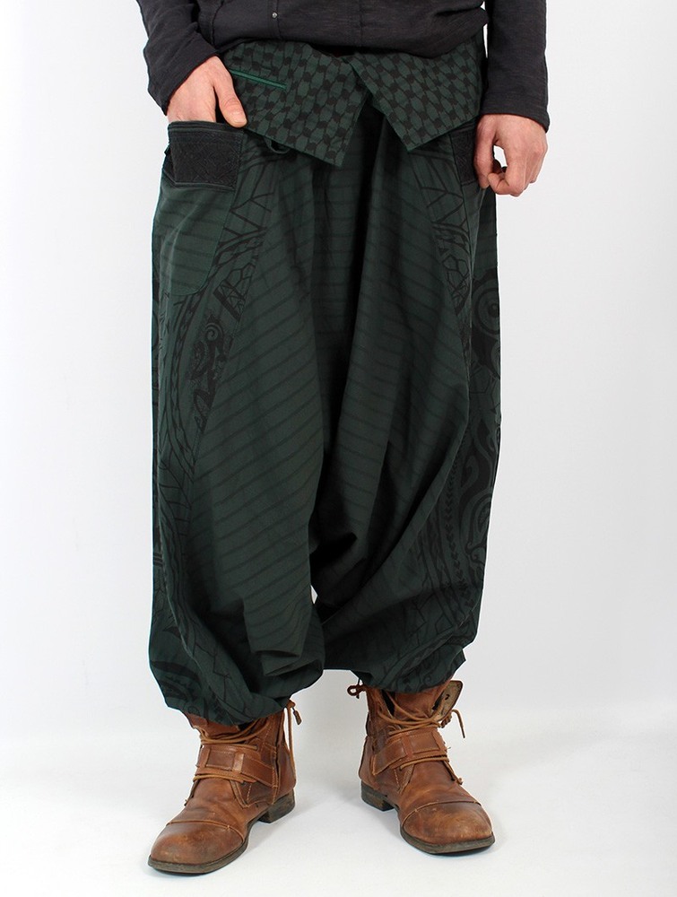 Forest green Men Toonzshop Necka Gender Neutral Harem Pants Pants | PICSWYQ-35