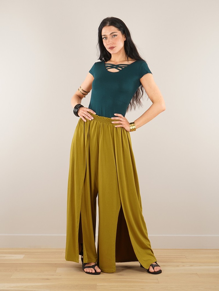 Goldengreen Women Toonzshop Félise Split Loose Pants Pants | VPCQZDB-08