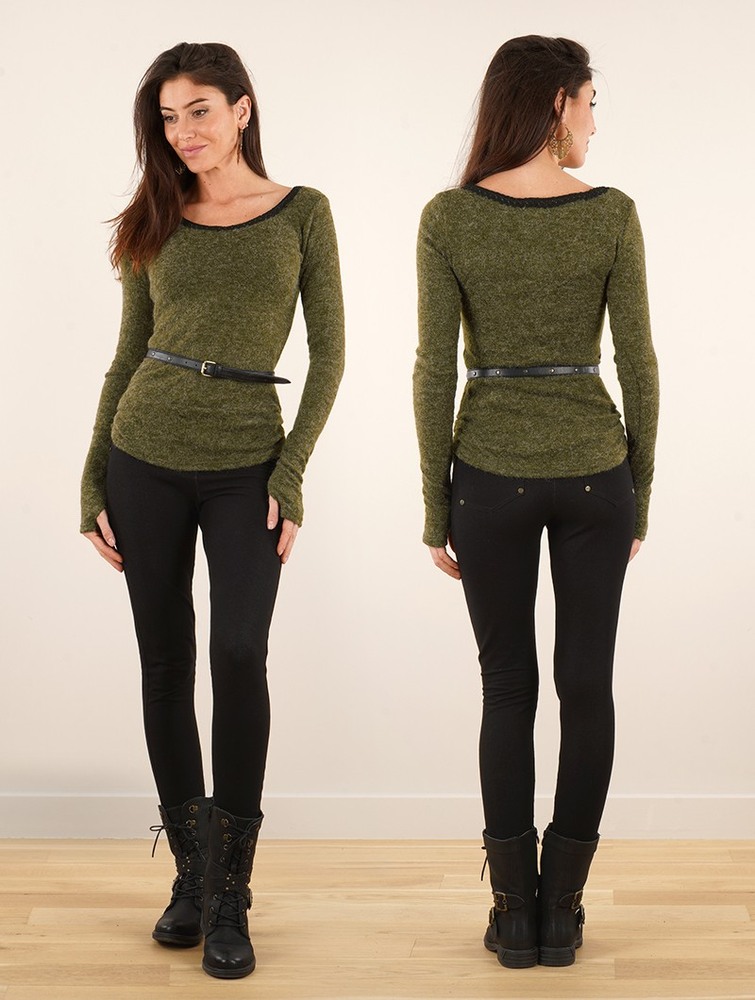 Green army Women Toonzshop Aëlys Pullover Pullover | CJYAORE-15