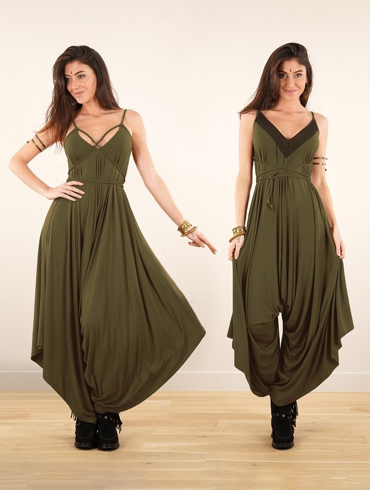 Khaki Women Toonzshop Topäaz Loose And Reversible Strappy Jumpsuit Jumpsuit | WRAJQCK-49