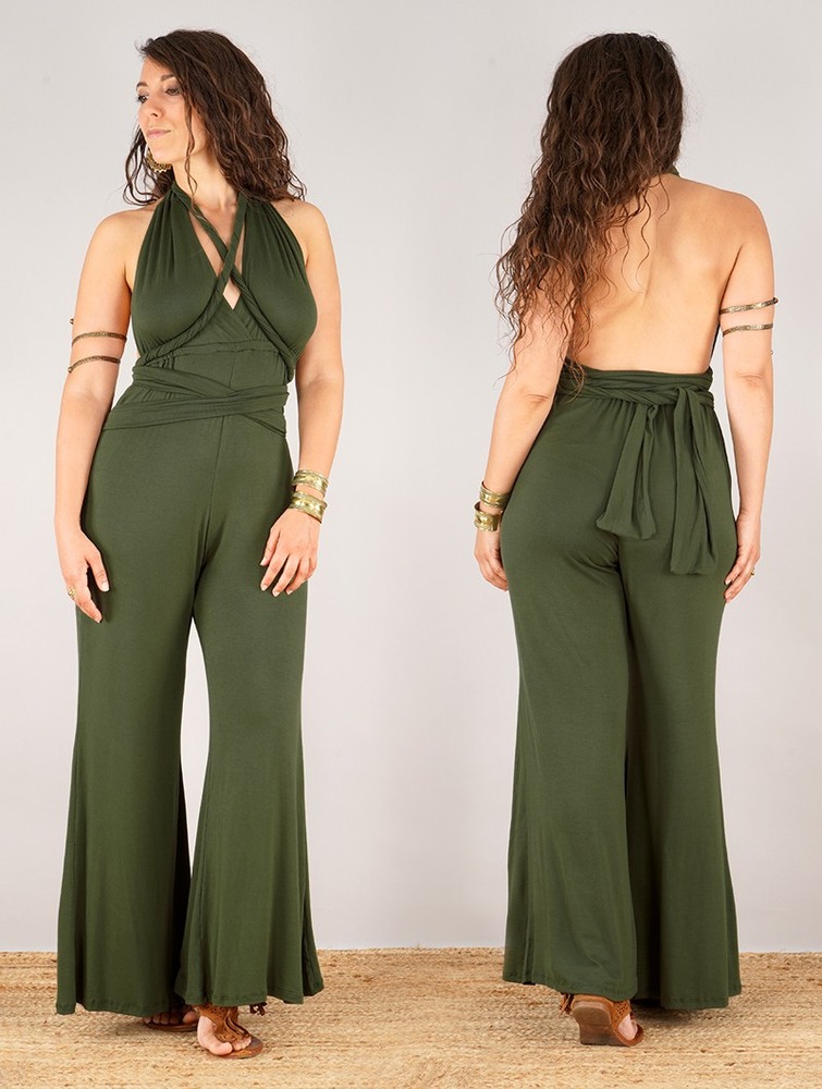 Olive green Women Toonzshop Wakiza Infinity Jumpsuit Jumpsuit | LBSTVCM-92