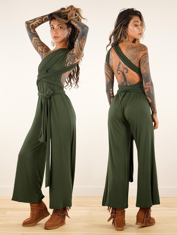 Olive green Women Toonzshop Wakiza Infinity Jumpsuit Jumpsuit | LBSTVCM-92