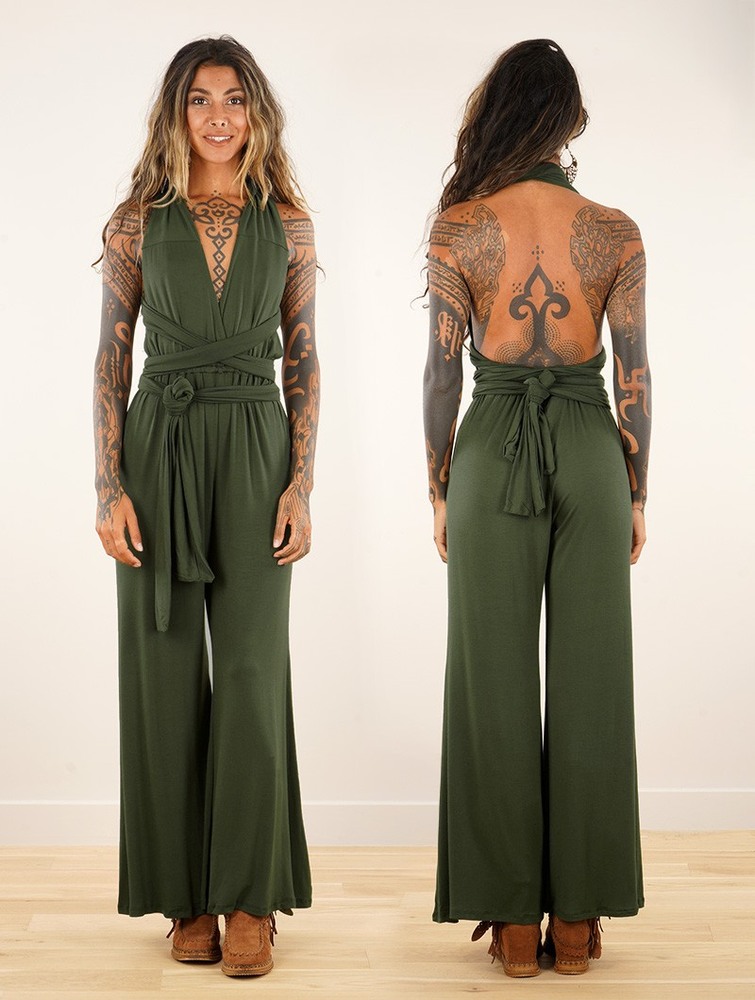 Olive green Women Toonzshop Wakiza Infinity Jumpsuit Jumpsuit | LBSTVCM-92