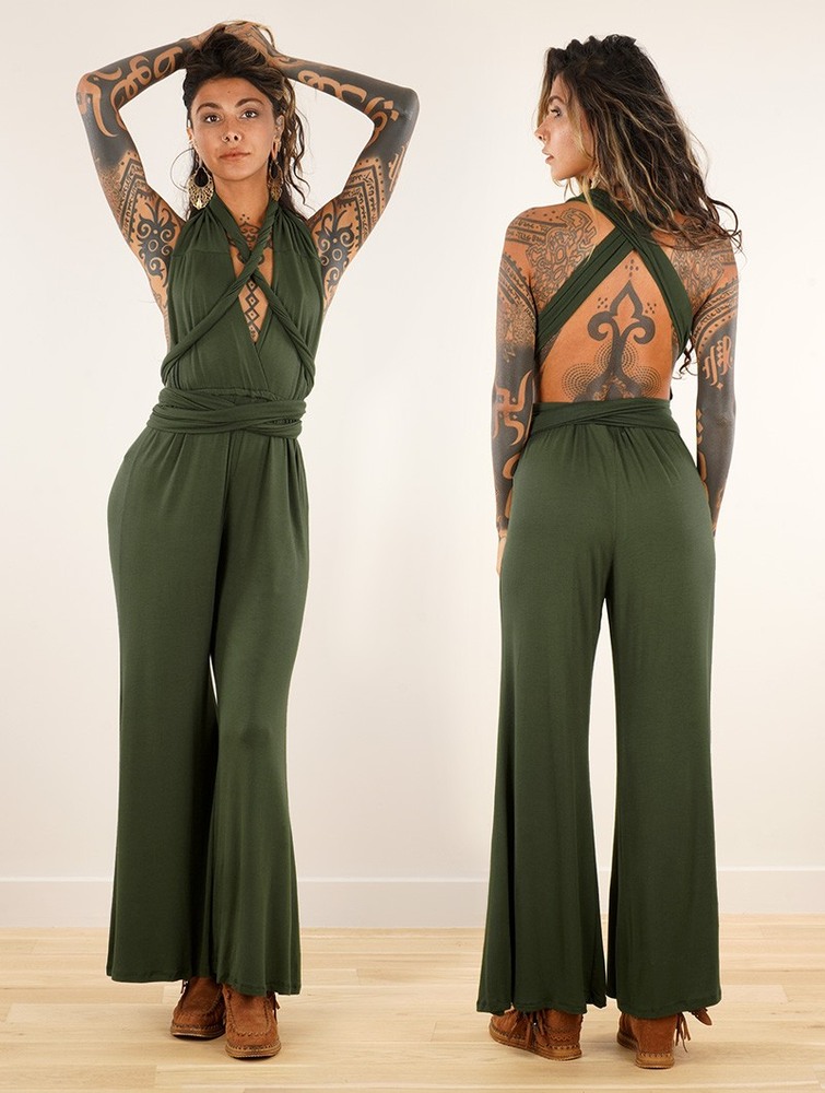 Olive green Women Toonzshop Wakiza Infinity Jumpsuit Jumpsuit | LBSTVCM-92