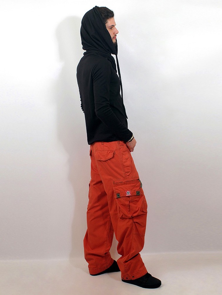 Orange Men Toonzshop Molecule Cargo Pants 45019 Pants | RSITQVK-21