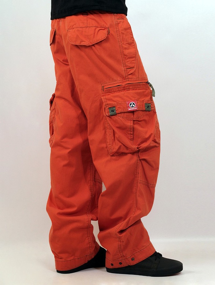 Orange Men Toonzshop Molecule Cargo Pants 45019 Pants | RSITQVK-21