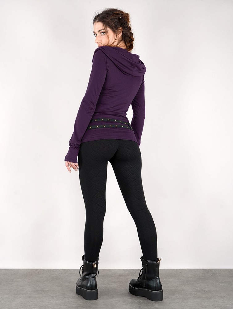 Purple Women Toonzshop Chryzz Long Sleeve Top Tops | TZFGNAD-73