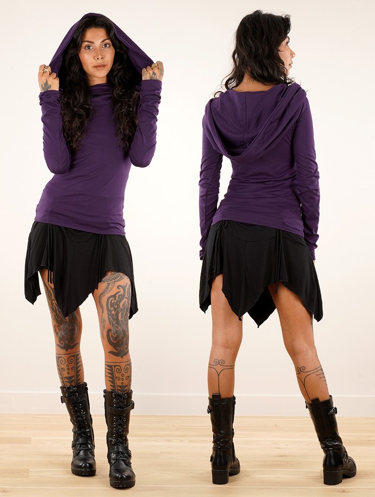 Purple Women Toonzshop Chryzz Long Sleeve Top Tops | TZFGNAD-73