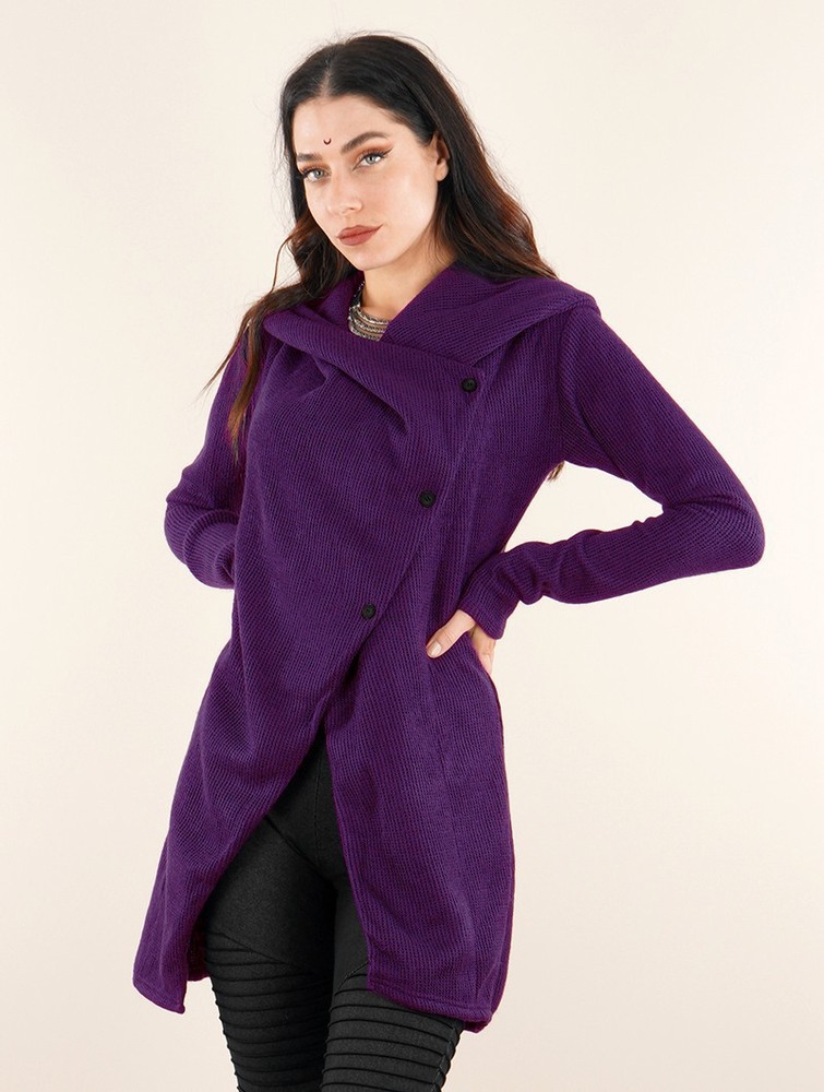 Purple Women Toonzshop Panimya Large Collar Crossed Front Jacket Jackets | XIVKRZA-60