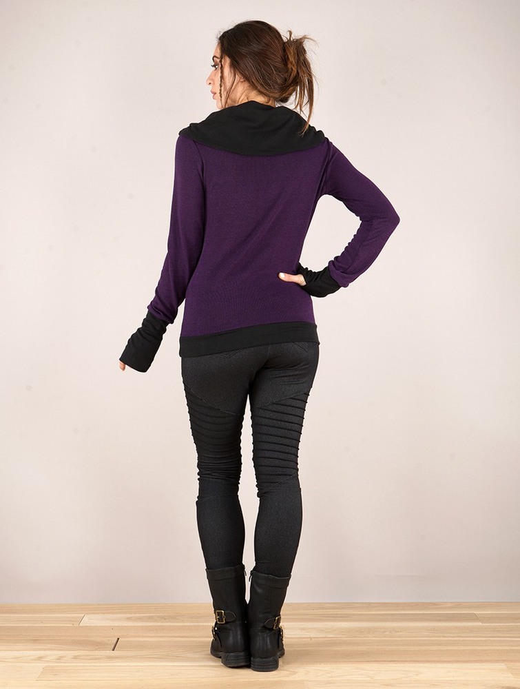 Purple black Women Toonzshop Janjira Pullover Pullover | GHMTZPR-09