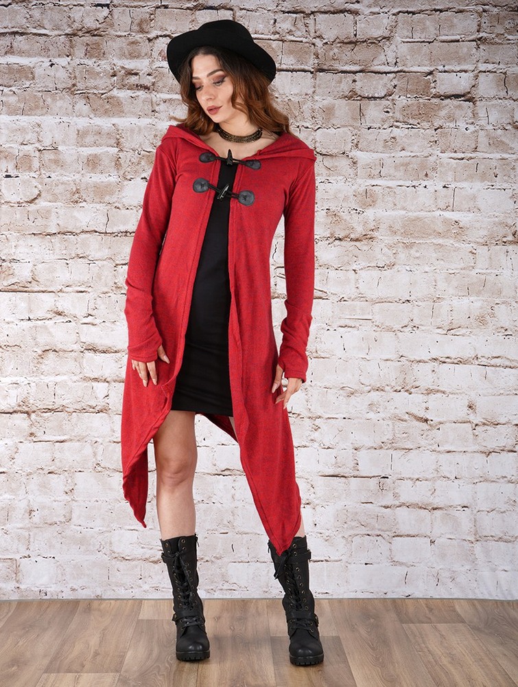 Red Women Toonzshop Makshi Cardigan Cardigan | BAHNXWY-78