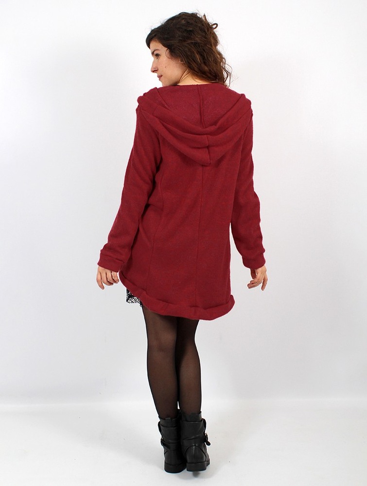 Red Women Toonzshop Thin Shandili Cardigan Cardigan | XEFIPYB-09