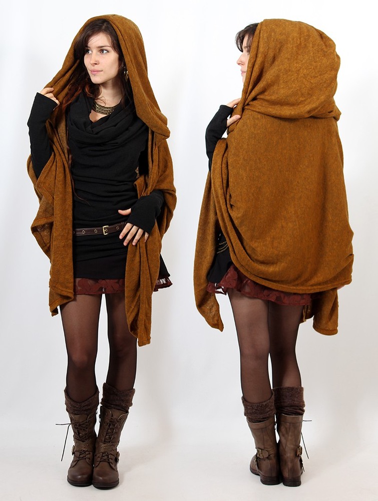 Rusty Women Toonzshop Danae Hooded Cape Ponchos | QWUXNDE-06