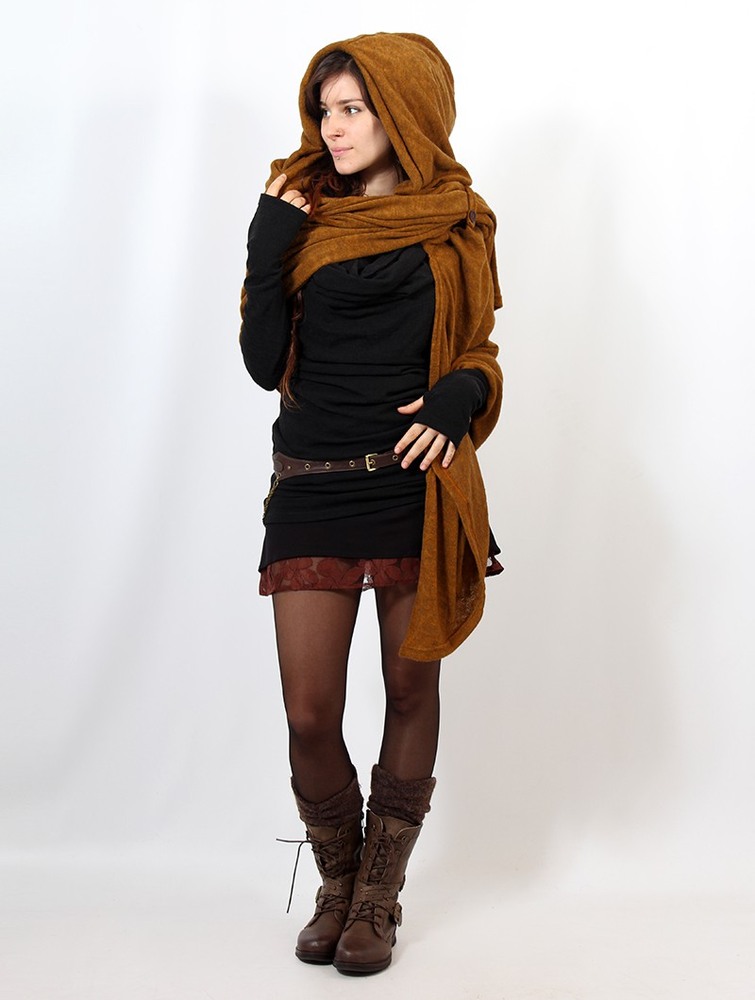 Rusty Women Toonzshop Danae Hooded Cape Ponchos | QWUXNDE-06