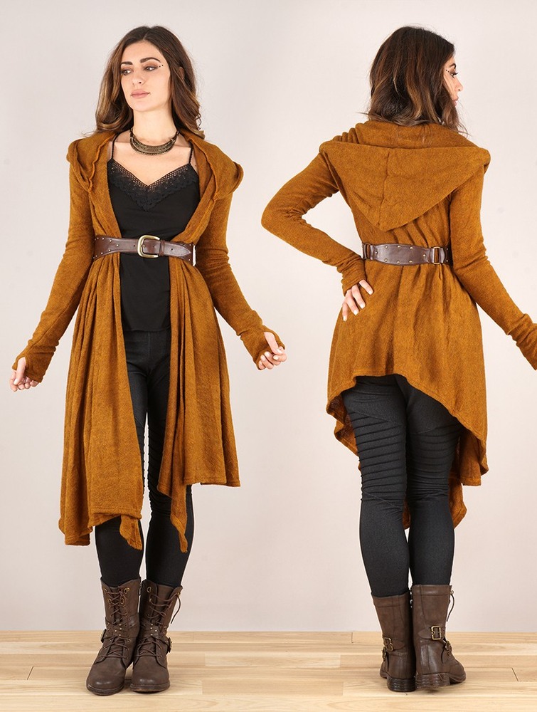 Rusty Women Toonzshop Danaeriz Long Sleeve Hooded Shawl Cardigan Cardigan | HCEVWON-32