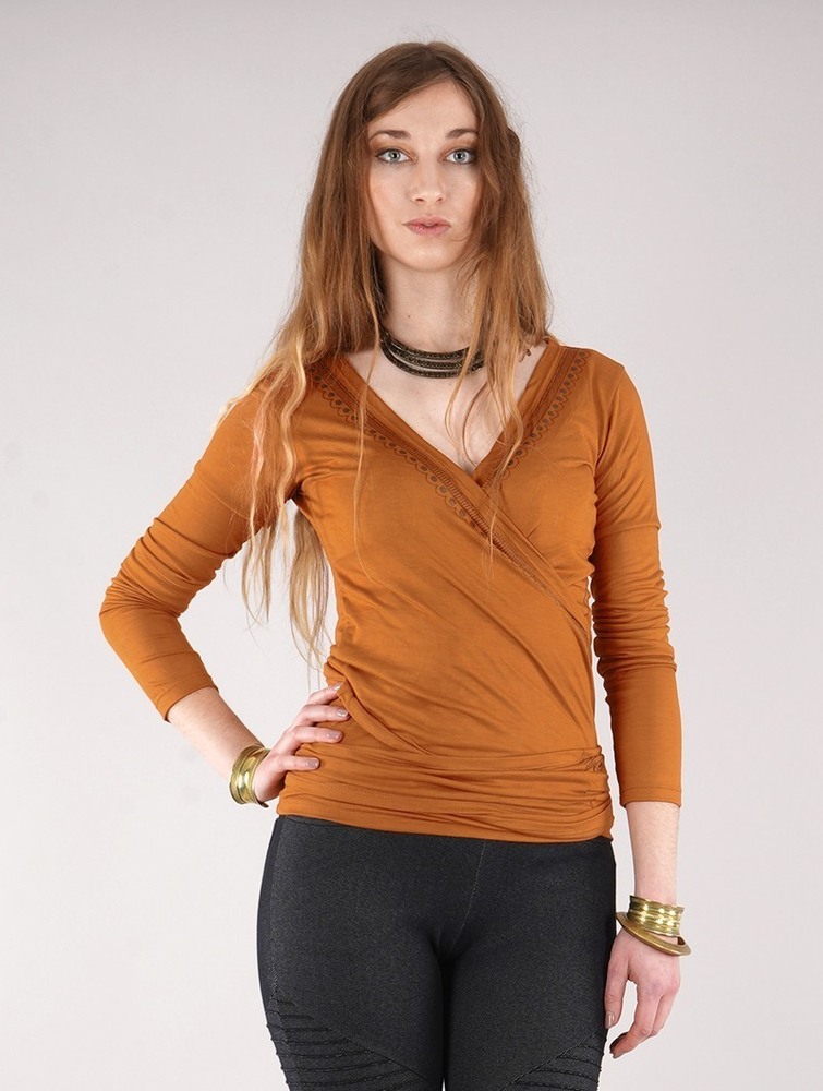 Rusty Women Toonzshop Irwaen Indie Long Sleeve Top Tops | NGCMVBH-80