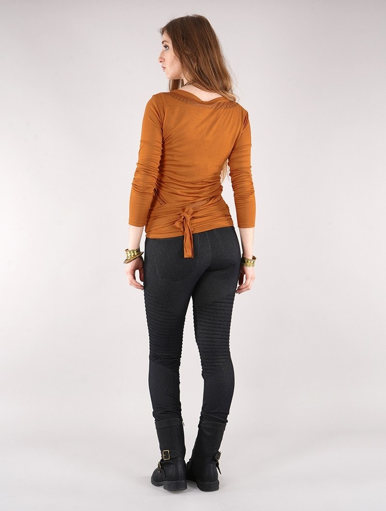 Rusty Women Toonzshop Irwaen Indie Long Sleeve Top Tops | NGCMVBH-80