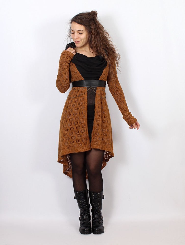 Rusty Women Toonzshop Kalyäa Crochet Cardigan Cardigan | VPBGNOQ-39