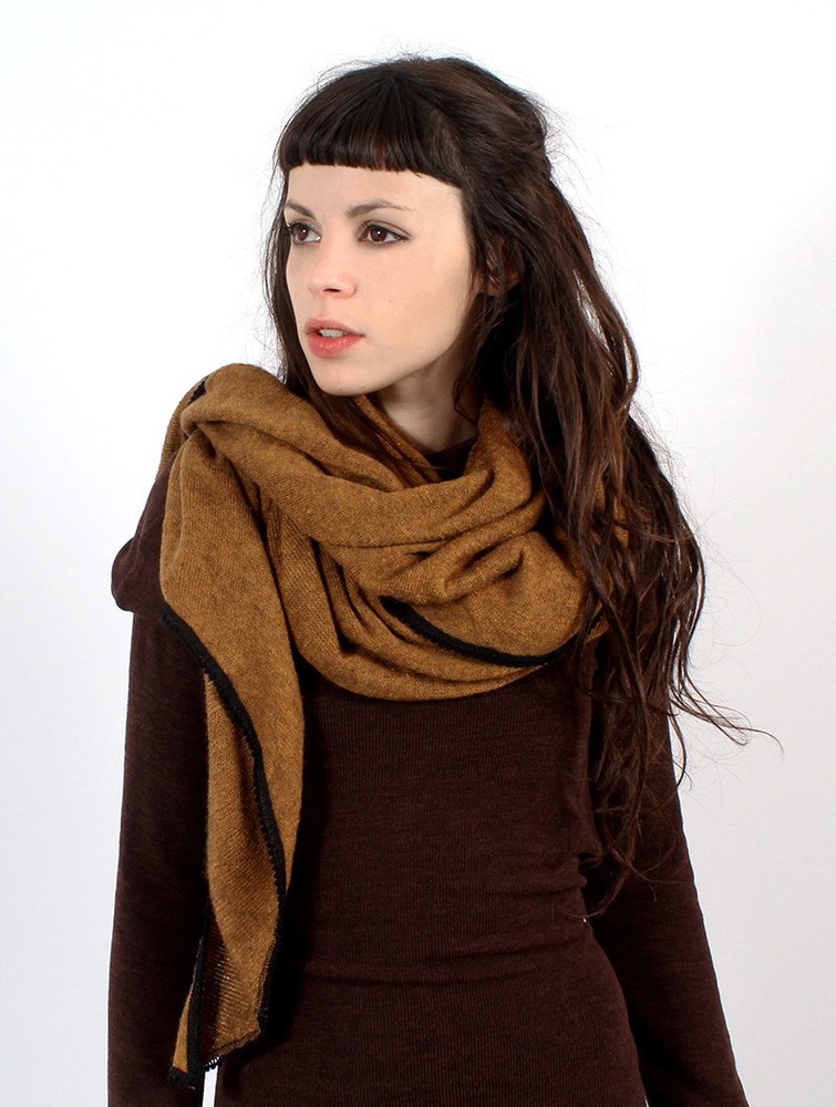 Rusty with brown edging Women Toonzshop Zahïoo Shawl-scarf Scarf | RLVJZBD-18